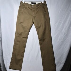 Vans Authentic Chino Slim Pants Mens 28 Regular Dirt Brown